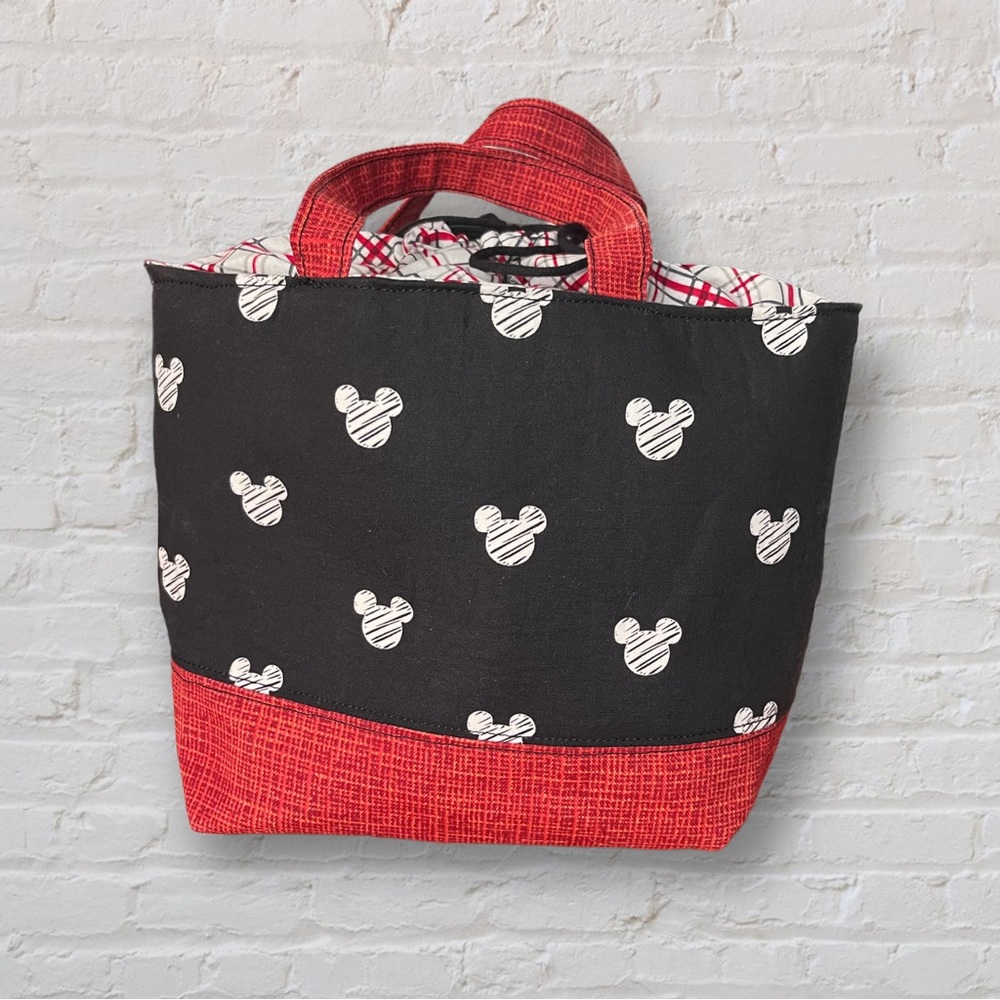 Lunch Tote Mickey Mouse Themed Handmade NEW